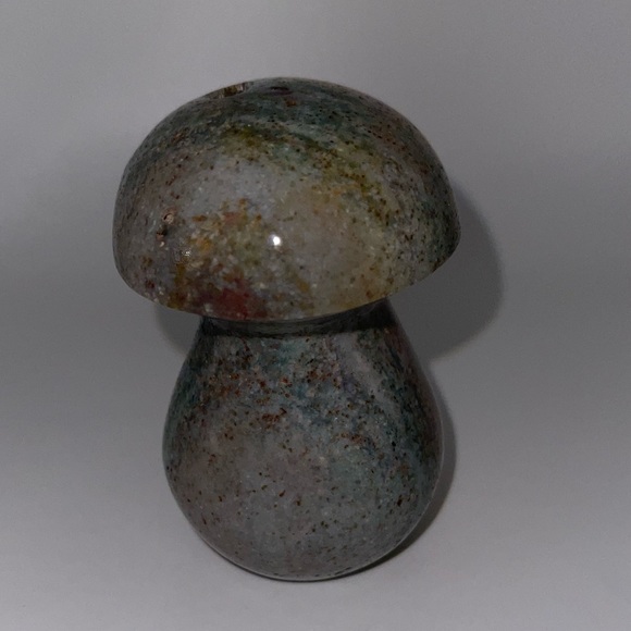 Ocean Jasper carved Mushroom A. - Picture 4 of 12